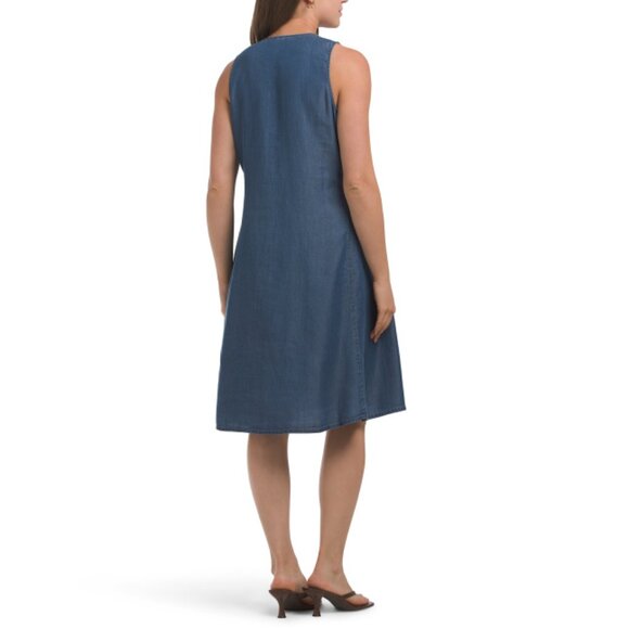 CYRUS Indigo Denim Trapeze Dress - Picture 2 of 2